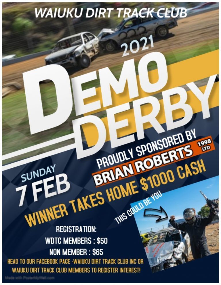 Demo Derby Waiuku Dirt Track Club